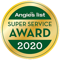 Angies List super service award 2020 badge